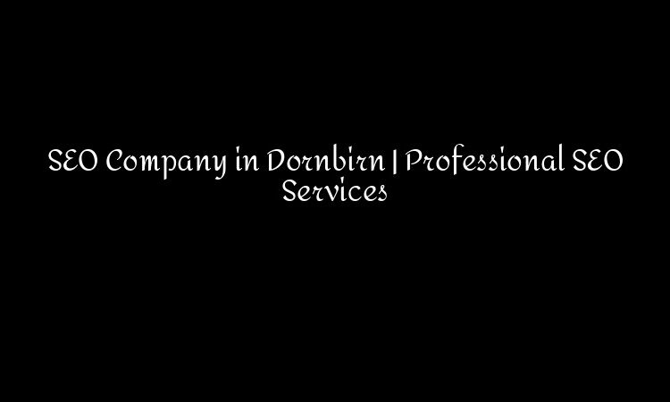 SEO Company in Dornbirn | Professional SEO Services