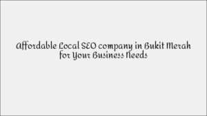 Marina East Local SEO Services