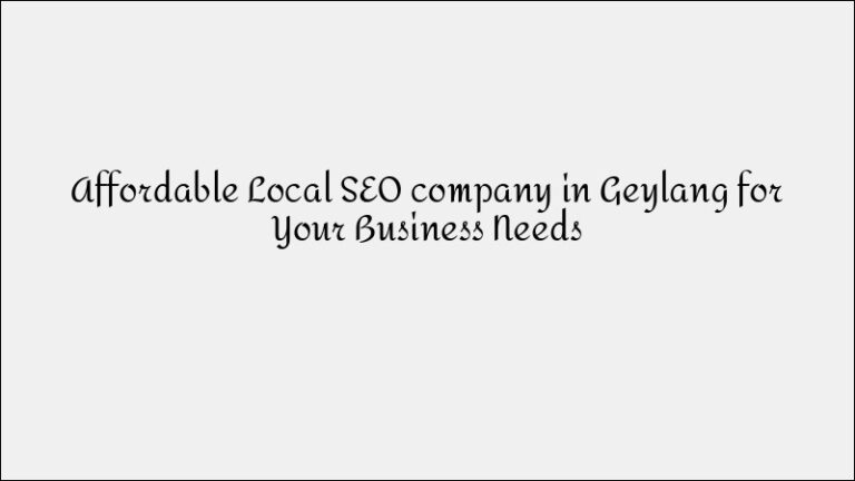 Pasir Ris Local SEO Services – Neighborhood Visibility Experts