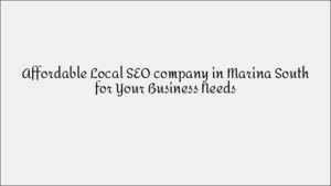 Local SEO Services in Sengkang: Boost Your Neighborhood Visibility