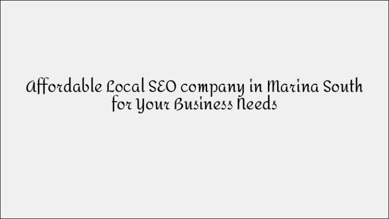 Local SEO Services in Sengkang: Boost Your Neighborhood Visibility