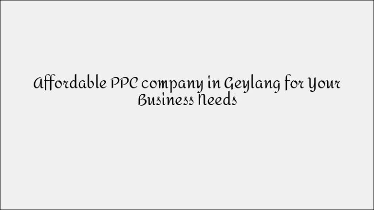 Paya Lebar Local SEO Agency – Neighborhood Search Visibility