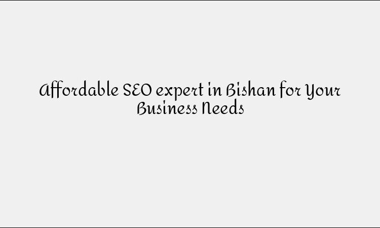 Affordable SEO expert in Bishan for Your Business Needs