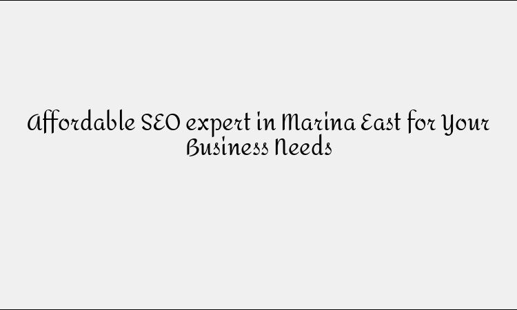 Affordable SEO expert in Marina East for Your Business Needs