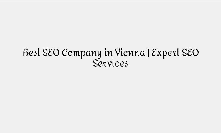 Best SEO Company in Vienna &#8211; Expert Search Engine Services