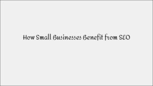 How Small Businesses Can Benefit from SEO