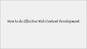 How to Develop High-Quality Web Content for SEO