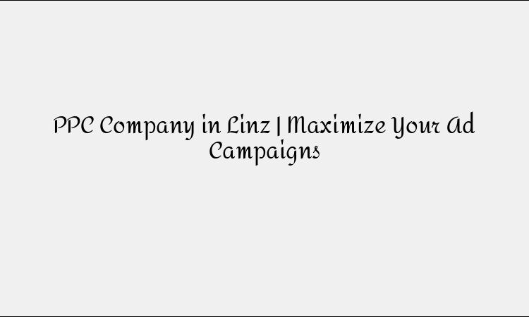 PPC Company in Linz | Maximize Your Ad Campaigns