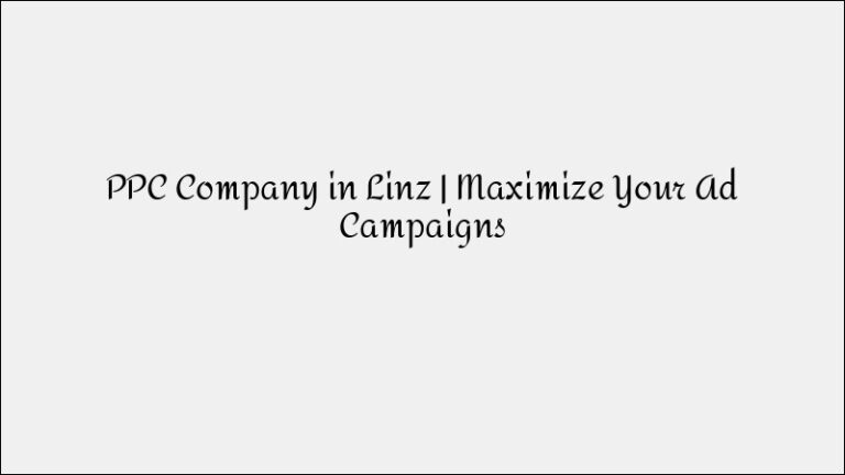 PPC Company in Linz – Maximize ROI On Your Ad Campaigns