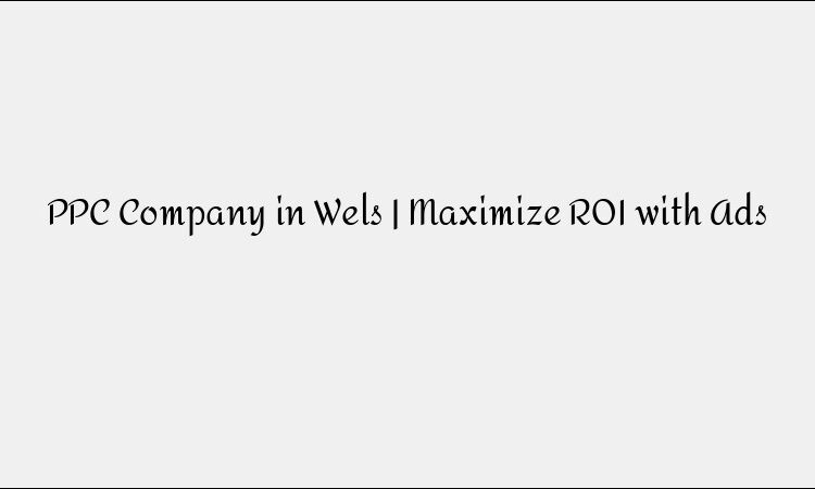 PPC Company in Wels | Maximize ROI with Ads