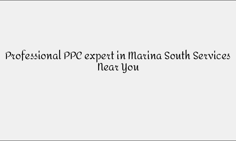 Professional PPC expert in Marina South Services Near You