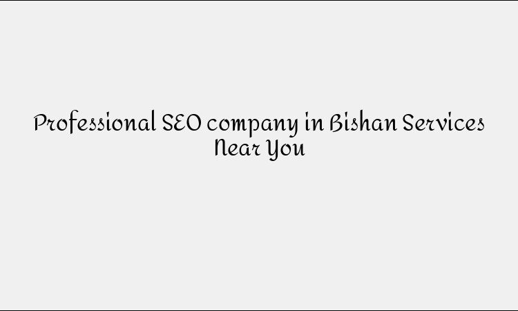 Professional SEO company in Bishan Services Near You