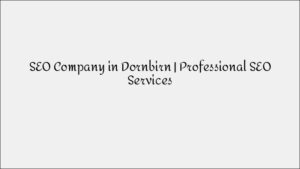 SEO Company in Dornbirn - Professional Search Engine Optimization