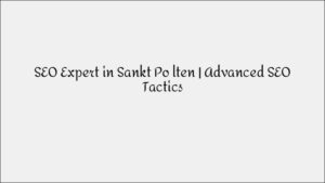 SEO Expert in Sankt Pölten – Advanced Search Engine Tactics