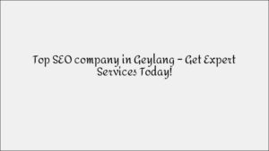 Top-Rated SEO Company in Changi Bay – Waterfront Business Rankings