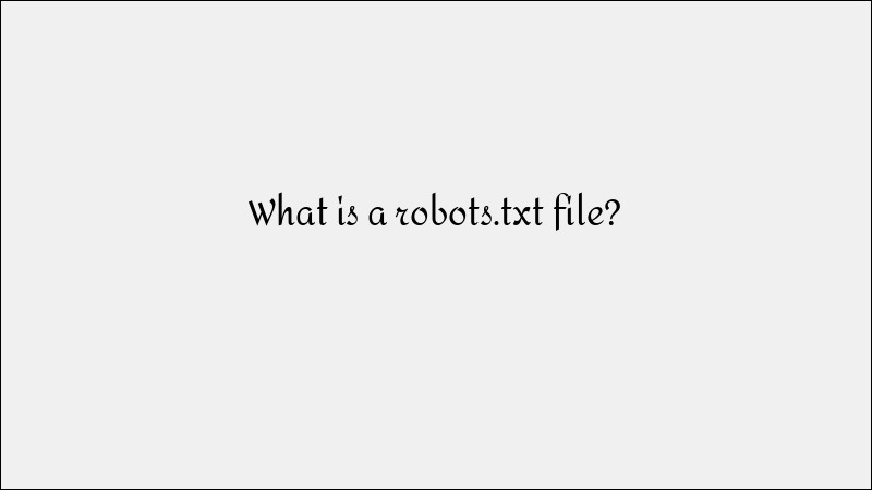 What Is a Robots.txt File & How It Affects SEO