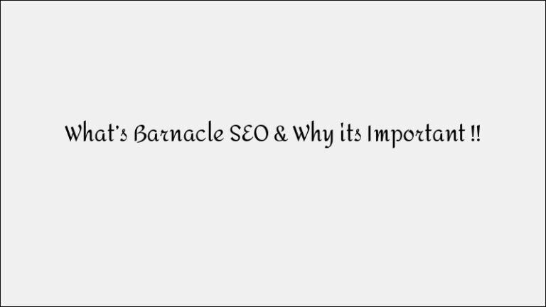 What is Barnacle SEO and Why It’s Essential for Your Business Growth